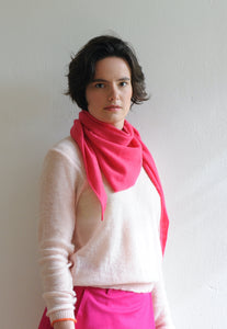 Cashmere foulard pink, rosé